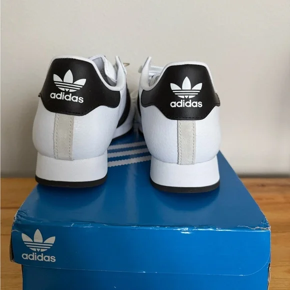 Adidas Samoa White and Black Shoes Men’s 8.5 - Picture 5 of 8